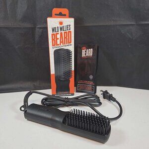 WILD WILLIES BEARD STRAIGHTENER 2-IN-1 IONIC BEARD STYLING BRUSH NEW IN BOX